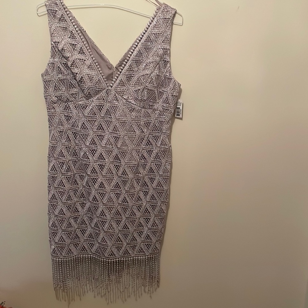 R & M Richard’s champagne dress